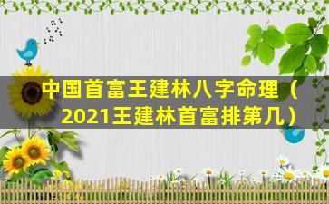 中国首富王建林八字命理（2021王建林首富排第几）