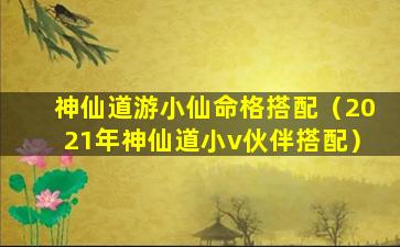 神仙道游小仙命格搭配（2021年神仙道小v伙伴搭配）